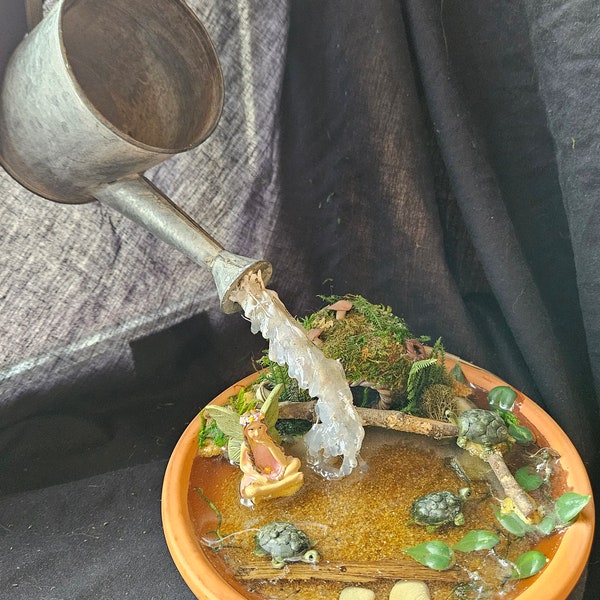 Watering Can With Fairy Lights Etsy