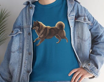 Swedish Vallhund Graphic Unisex Heavy Cotton Tee - Perfect for Animal Lovers