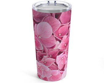 Vaso 20oz, Vaso de flores rosas, Vaso bonito, Taza de viaje, Vaso lindo, Vaso de flores rosas, Rosa, Floral, Regalo, Mamá, Rosa bonito