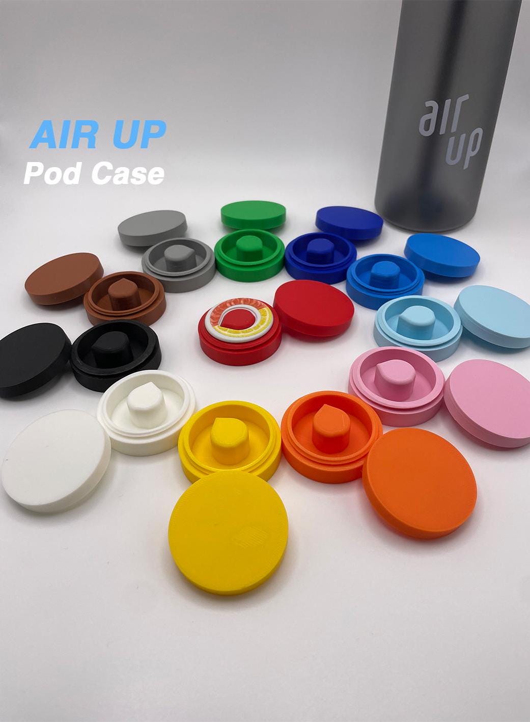 Étui pour Air Up Pod – Alternative aux AirPods | Boîte à arômes pour vos Air Up Pods, imprimée en 3D en 12 couleurs différentes