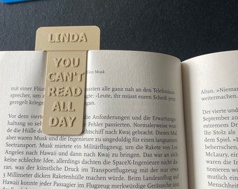 Lesezeichen, Lesezeichen personalisiert, Bookmark personalized