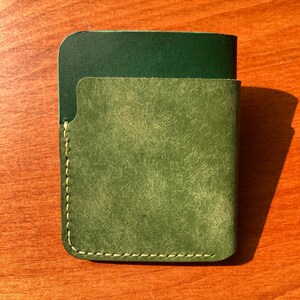 Porta carte in pelle minimale