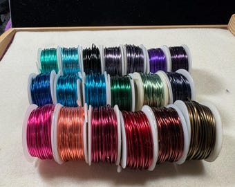 18 Gauge (1mm) Permanent Colored Artistic Wire/4 Foot Spool Craft Wire/Jewelry Craft/Non Tarnish/Dead Soft Round Wire/Wire Wrapping