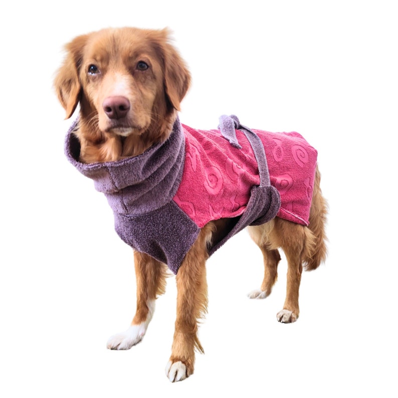 Upcycled dog bathrobe image 1