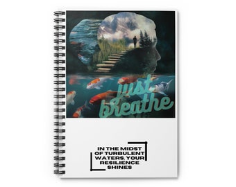 Just Breath!  Spiral Notebook - Ruled Line