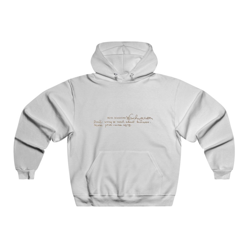 Rebbe LESS Business more Bitachon Hooded Sweatshirt image 1