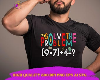Sexo, siete días de escuela. Resuelve el problema "(9×7)+4=?". Profesor de matemáticas, PNG, SVG, AI, EPS. Profesor divertido, escuela, moda, sexo, siete, 67, PNG.