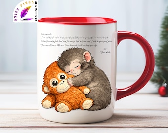 Querido mono Punch PNG svg jpg, mono reconfortante, mono bebé viral PNG inspirado, ilustración de peluche emocional (descarga digital)