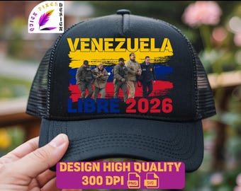 PNG SVG gratis de Venezuela 2026 | Nicolás Maduro capturado, protesta política en vivo, diseño de camiseta de Maduro | Libertad venezolana | Descarga digital