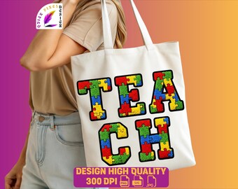 Enseñar PNG, Conciencia del autismo PNG, Rompecabezas de autismo PNG, Profesor de autismo PNG, Mamá Patchwork Autista, Archivo digital