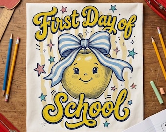Smiley a righe per il primo giorno di scuola PNG, Ritorno a scuola PNG, Insegnante svg, Maglietta studente, Disegni scolastici, Design estivo, Fine della scuola