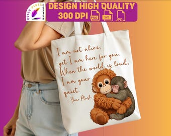 Querido mono Punch PNG svg jpg, mono reconfortante, mono bebé viral PNG inspirado, ilustración de peluche emocional (descarga digital)