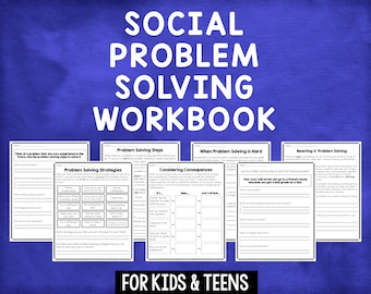 Social Problem Solving Workbook For Kids With 25 Worksheets