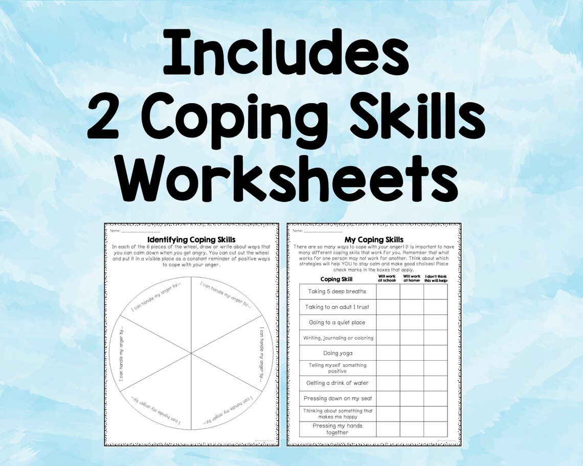 Anger Management Worksheets for Kids - Etsy