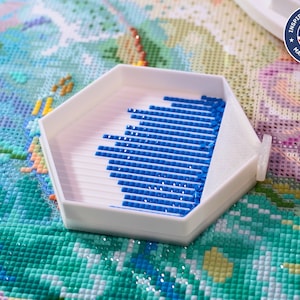 Vassoio per pittura a diamante esagonale Diamond-Hex con coperchio