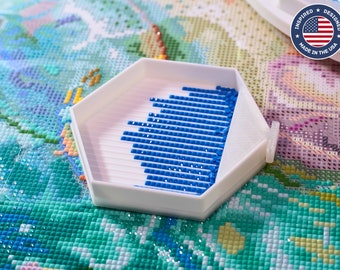 Diamond-Hex Hexagonal Diamond Painting Tray w/ Lid