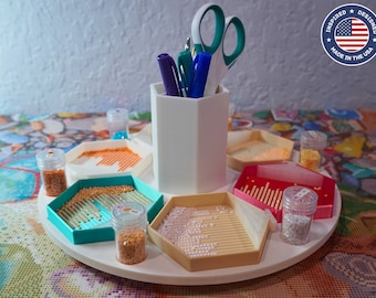 Hexy-Susan Rotating Craft Organizer Base