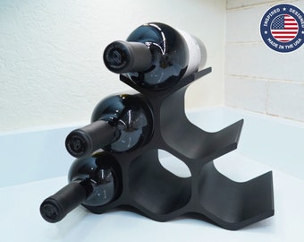 6 Bottle Modern Wine Rack Pyramid