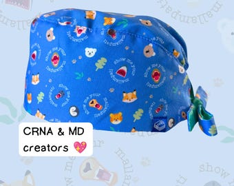 Men's Mallampati Scrub Hat | for anesthesiologists, CRNAs, nurse anesthetists, anesthesia assistants, blue laundry