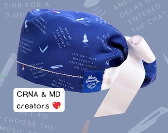 OR Life Scrub Hat | satin lined, gifts for surgeons, anesthesiologists, CRNAs, scrub techs, circulators, OR nurse, physician assistants, PAs