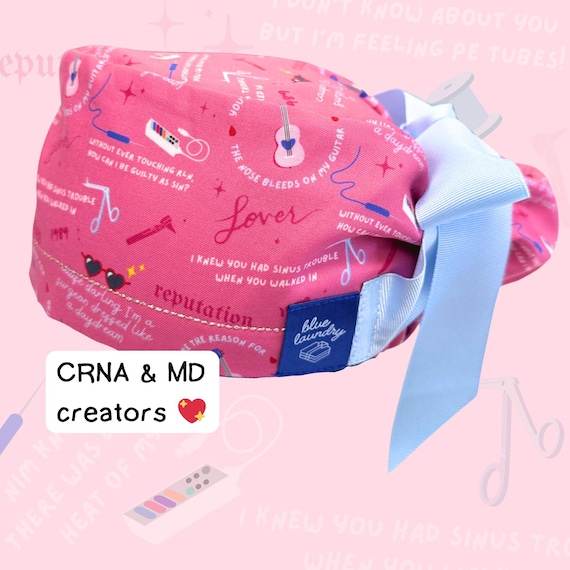 ENT Scrub Hat | gifts for head & neck surgeons, otolaryngologist, ear doctor, rhinologist, anesthesiologist, CRNA, audiology