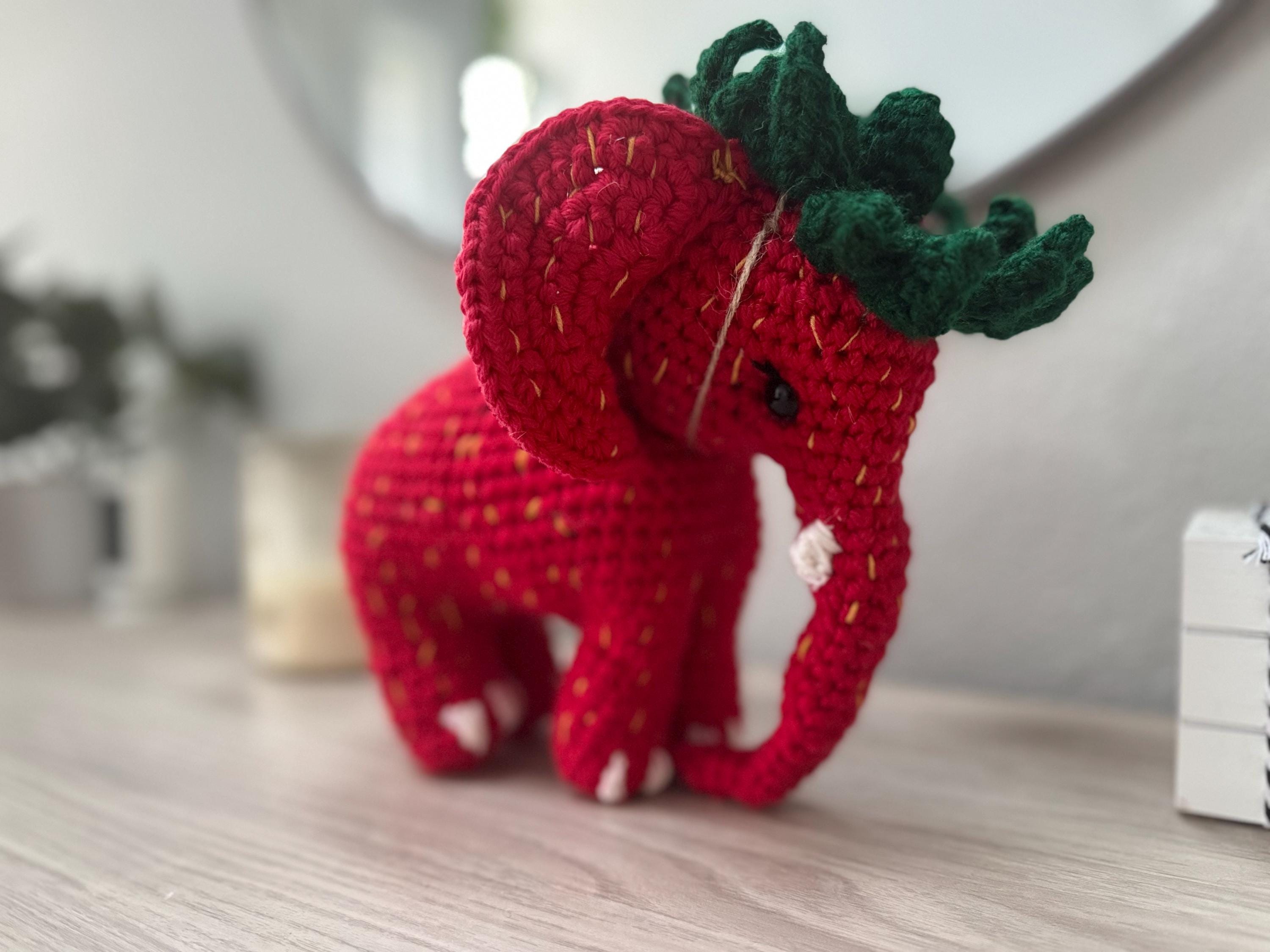 ストロベリーエレファント ブレインロット ぬいぐるみ - Etsy 日本