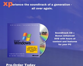 Windows XP - Original Soundtrack (CD + DVD Combo, Pre-Order, Fanmade, Ships June 18th)