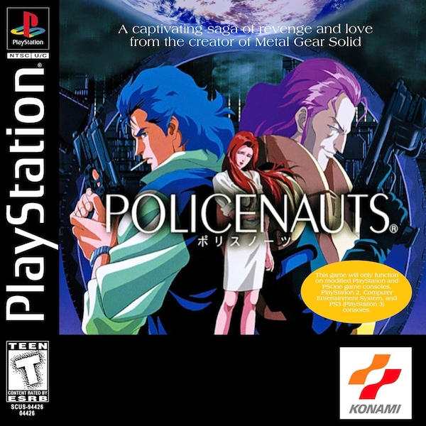 Policenauts (PlayStation Ver, English Translation, READ DESCRIPTION)