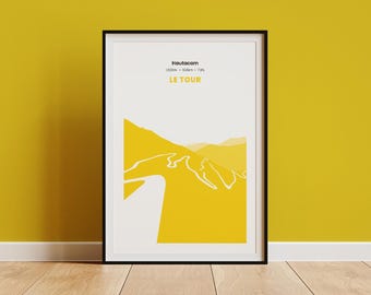 Hautacam Le Tour Cycling printable Poster Hautacam Classic Cycling Poster LeTour poster TDF2025 Hautacam mountain Le Tour Hautacam France