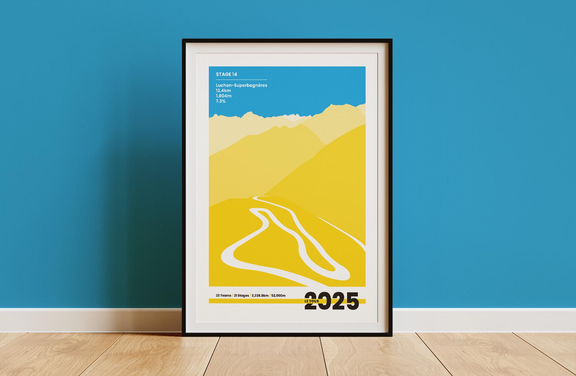 Pack 2 affiches Départ du Tour de France 2025 - 30x40cm
