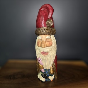 Large Hand Carved Santa