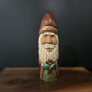 Large Hand Carved Santa