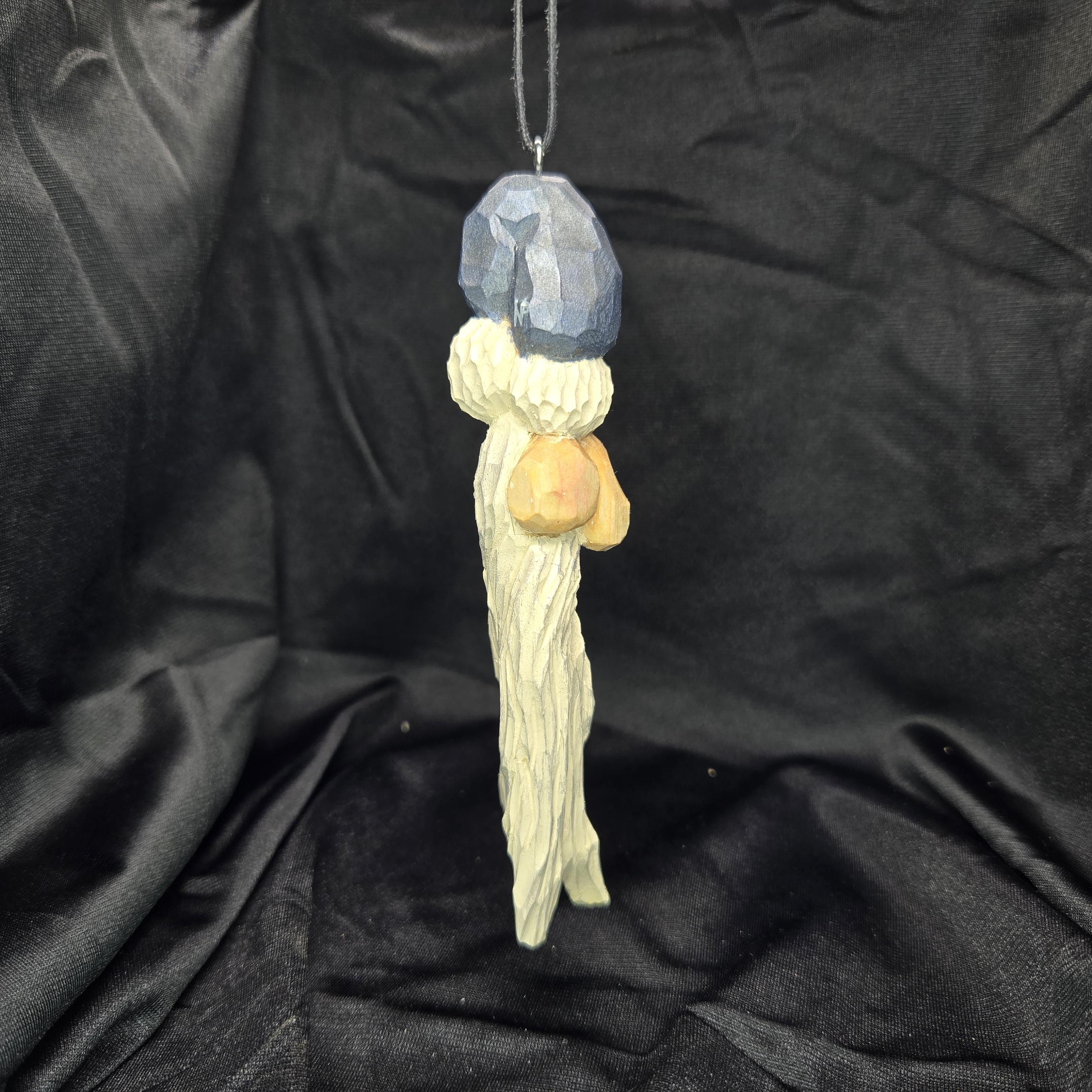 Carved Santa Drop Ornament (Set of 6) main image 1