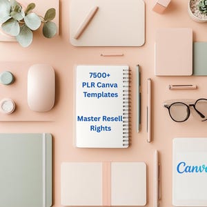7500+ Page PLR Canva Template Mega Bundle , Editable & Printable Templates, Planners, Journals, Trackers, 100% Resell Rights