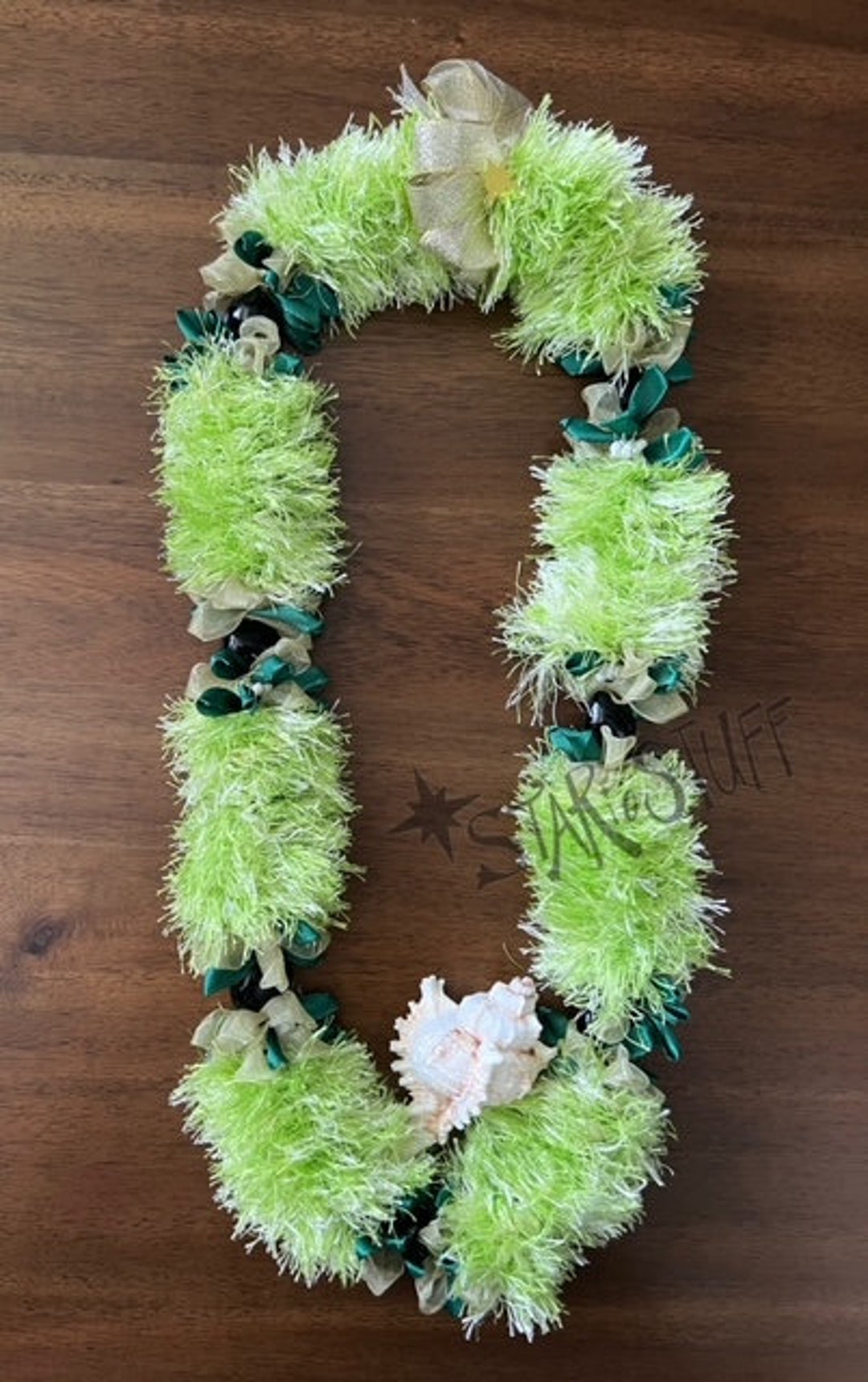 Eyelash Yarn Lei 'ahinahina Lei Ribbon Lei Yarn Lei Hawaiian Lei Graduation Lei Birthday Lei