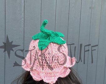 Crochet Flower Hat | Flower Fairy Hat | Crochet Fairy Hat | Magical Aesthetic | Faeriecore | Cottagecore | Ready to ship