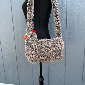 Crochet Brahma Chicken Purse | Funky Chicken Bag | Crochet Chicken Purse | Chicken Lover Accessory | Farmhouse Aesthetic | Ready to ship