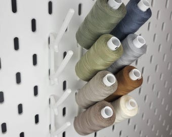 Thread spool holder PROFESSIONAL DUO for IKEA Skadis spool holder