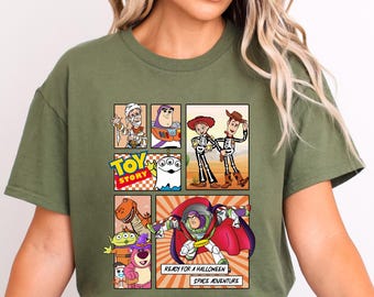 Disney Toy Stori T-Shirt,Pumpkin Halloween T-Shirt,Buzz Lightyer T-Shirt,Trick or Treat T-Shirt,Disney Halloween T-Shirt,Gift for  Halloween