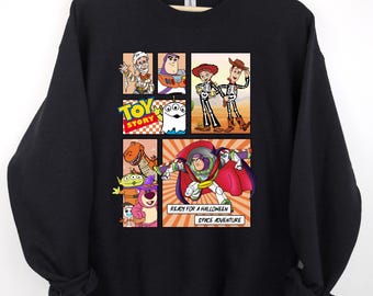 Disney Toy Stori Sweatshirt,Pumpkin Halloween Sweatshirt,Buzz Lightyer Sweatshirt,Trick or Treat Sweatshirt,Disney Halloween Sweatshirt