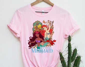 The Little Mermaid T-Shirt,Ariel Mermaid T-Shirt,Disney Ariel T-Shirt,Retro Ariel The Little Mermaid T-Shirt,Disney Princess T-Shirt
