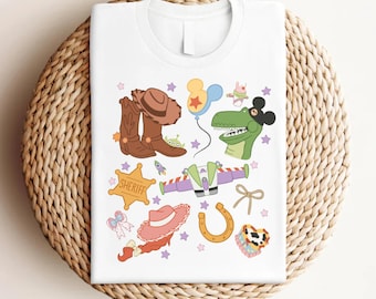 Cute Toy Stori T-Shirt,Woody Buzz T-Shirt,Disney Toy Stori T-Shirt,Pixar Character T-Shirt,Disney Kids T-Shirt,Disney Family Trip 2025 Shirt