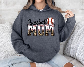 Baseball Mom Hoodie, Sport Mom Hoodie, Game Day Mom Hoodie, Baseball Hoodie, Baseball Game Day, Gift for Baseball Mom, Baseball Season