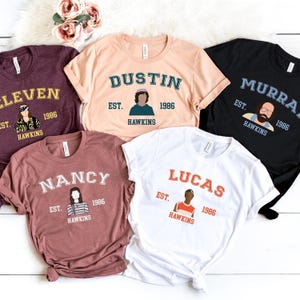Stranger Characters All Team Shirt,ST SS4 Shirt,Steve,Max,Eleven Tee,ST SS4 Merch,Steve Harrington,Dustin Henderson,Eddie,All Charachter tee