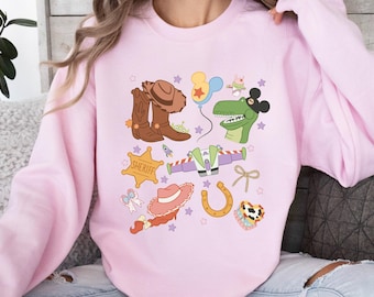 Cute Toy Stori Sweatshirt,Woody Buzz Sweatshirt,Disney Toy Storiy ,Pixar Character Sweatshirt,Disney Kids Sweatshirt,Disney Family Trip 2025