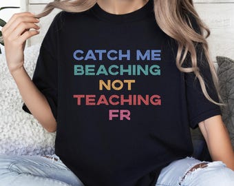 Comfort Color Funny Last Day of School Teacher T-Shirt,Matching End of Year Teacher Team T-Shirt,Gen Z Teen Slang Shirt,Summer Break Teacher