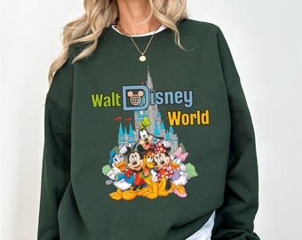 Vintage Walt Disney Disneyworld Sweatshirt, Disneyworld Crewneck