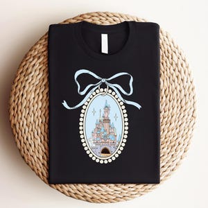 Disney Blue Coquette T-Shirt,Magic Kingdom T-Shirt,Disney Girl Trip,Disneyworld Family T-Shirt,Magical Castle T-Shirt,Disney Vacation Tshirt