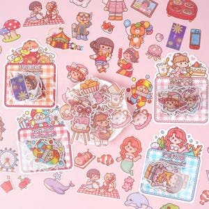 Paquete pequeño de pegatinas Mochi Washi