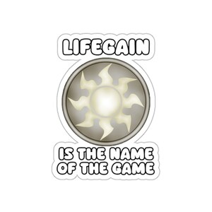 Lifegain White Mana MTG Kiss-Cut Stickers